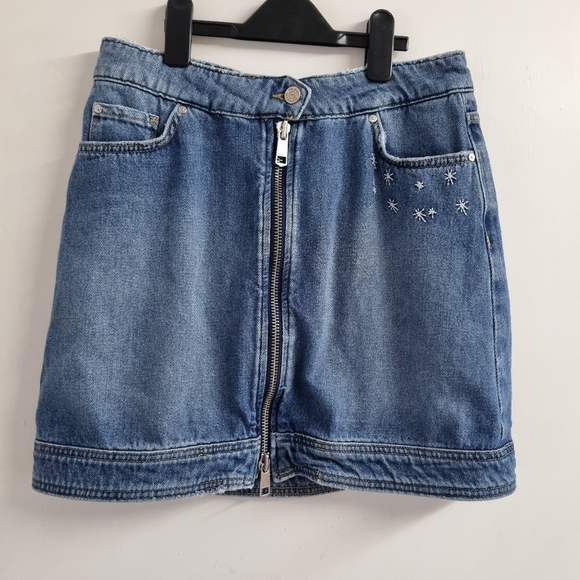 Tommy hilfger keena denim mini skirt sz uk 10 Bnwt - Picture 2 of 9